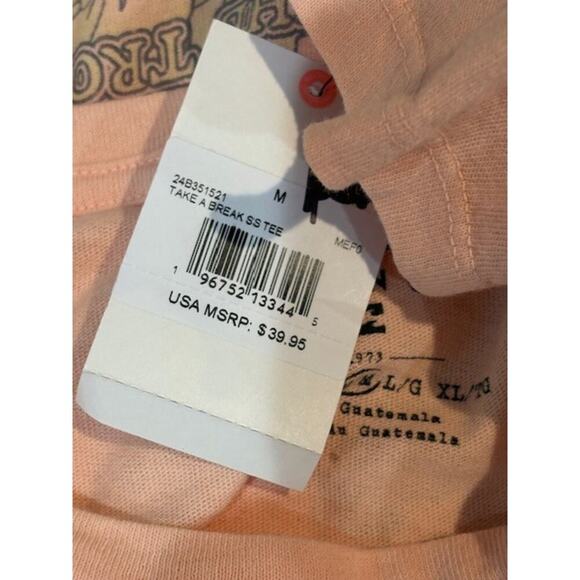 Billabong “Take a Break” Oversized T-Shirt in Peach – Medium – NWT - Picture 4 of 8